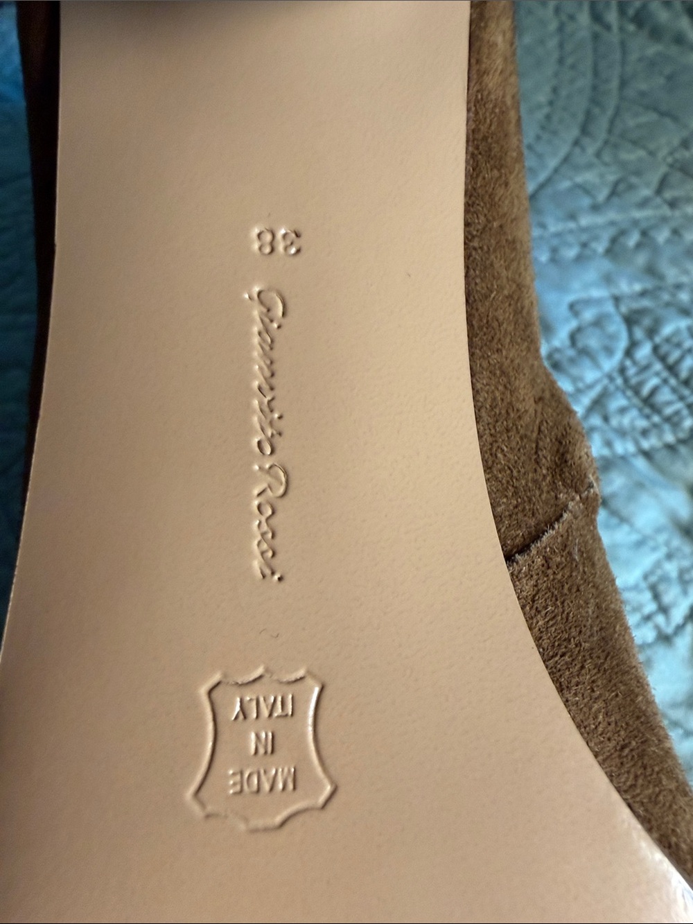 Gianvito Rossi Chestnut Suede Block Heel Ankle Boots - Picture 2 of 7